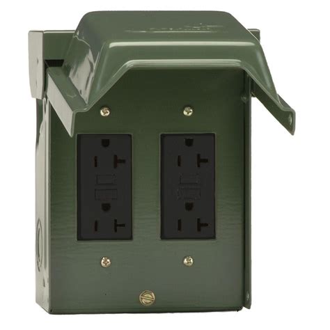 20 amp weatherproof gfci junction box with 3 4 inlet|radiant 20a gfci outlet.